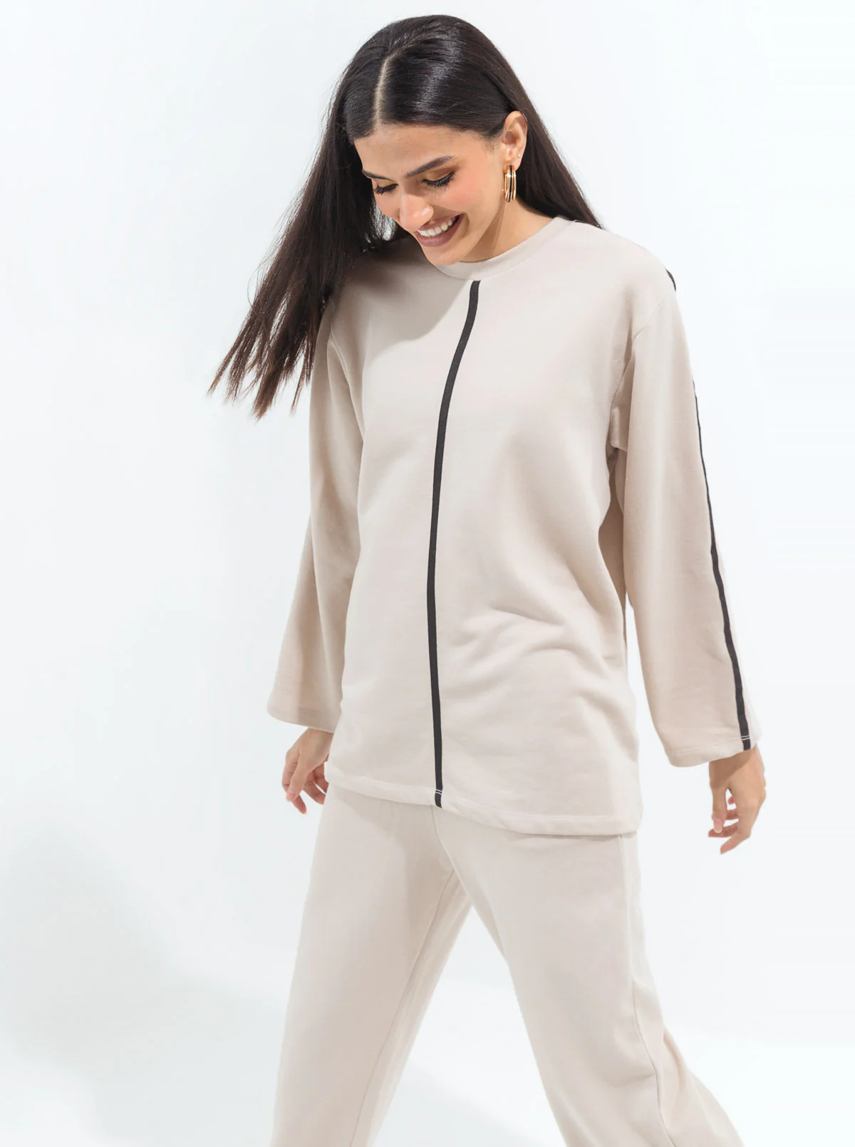 LIGHT SAND TERRY TRACKSUIT - Image 3