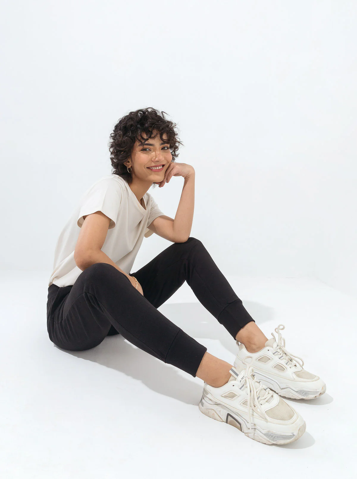 BLACK TERRY JOGGER PANTS - Image 3