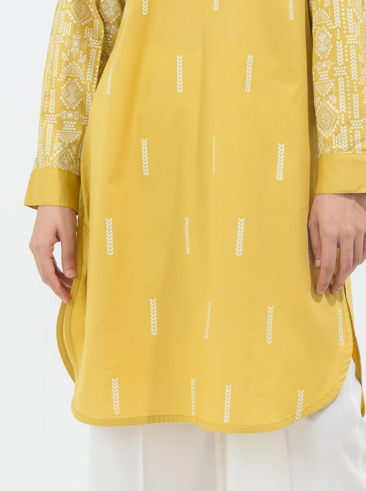 PRINTED CAMBRIC SHIRT (PRET) - Image 2