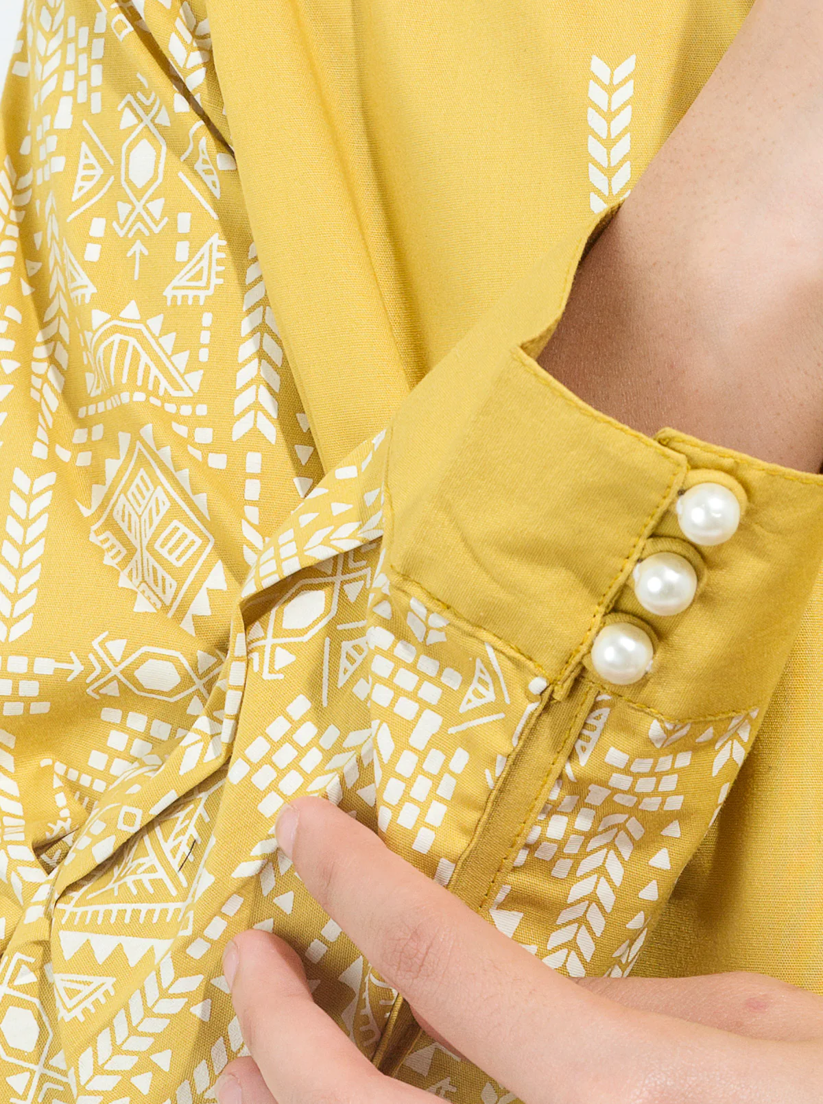 PRINTED CAMBRIC SHIRT (PRET) - Image 3