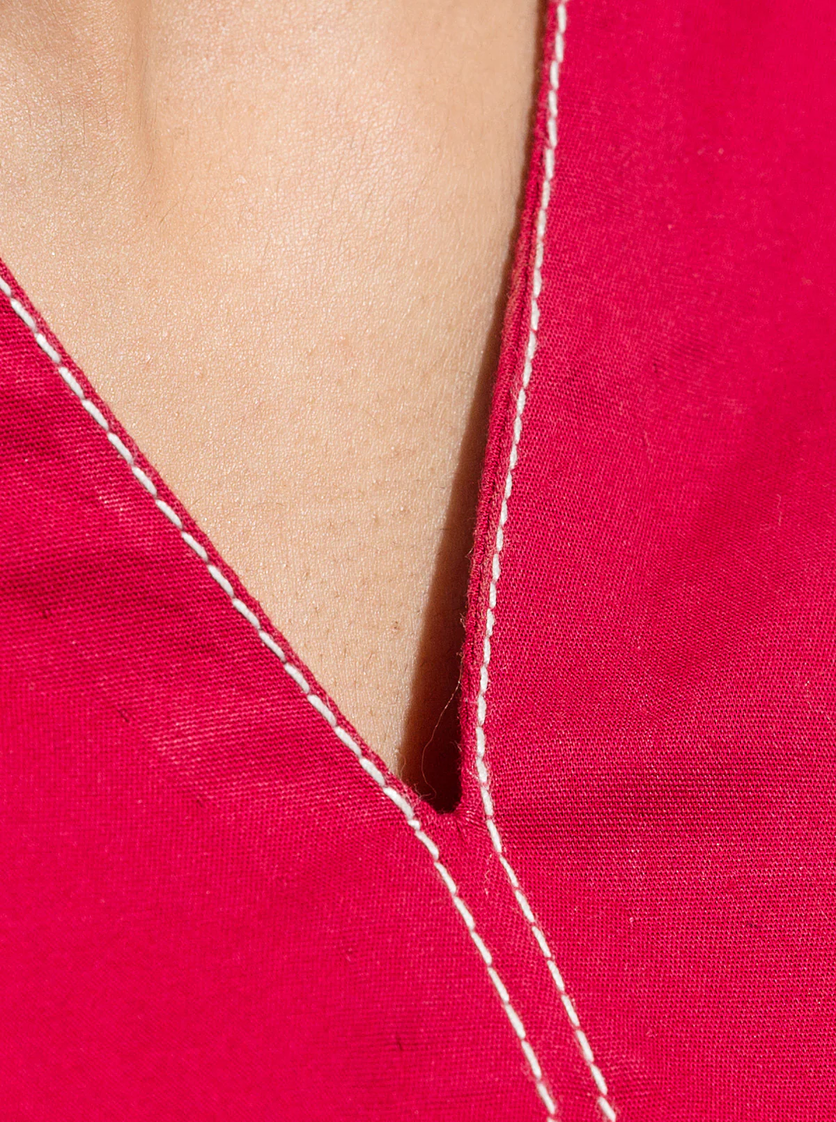 EMBROIDERED CAMBRIC SHIRT (PRET) - Image 4