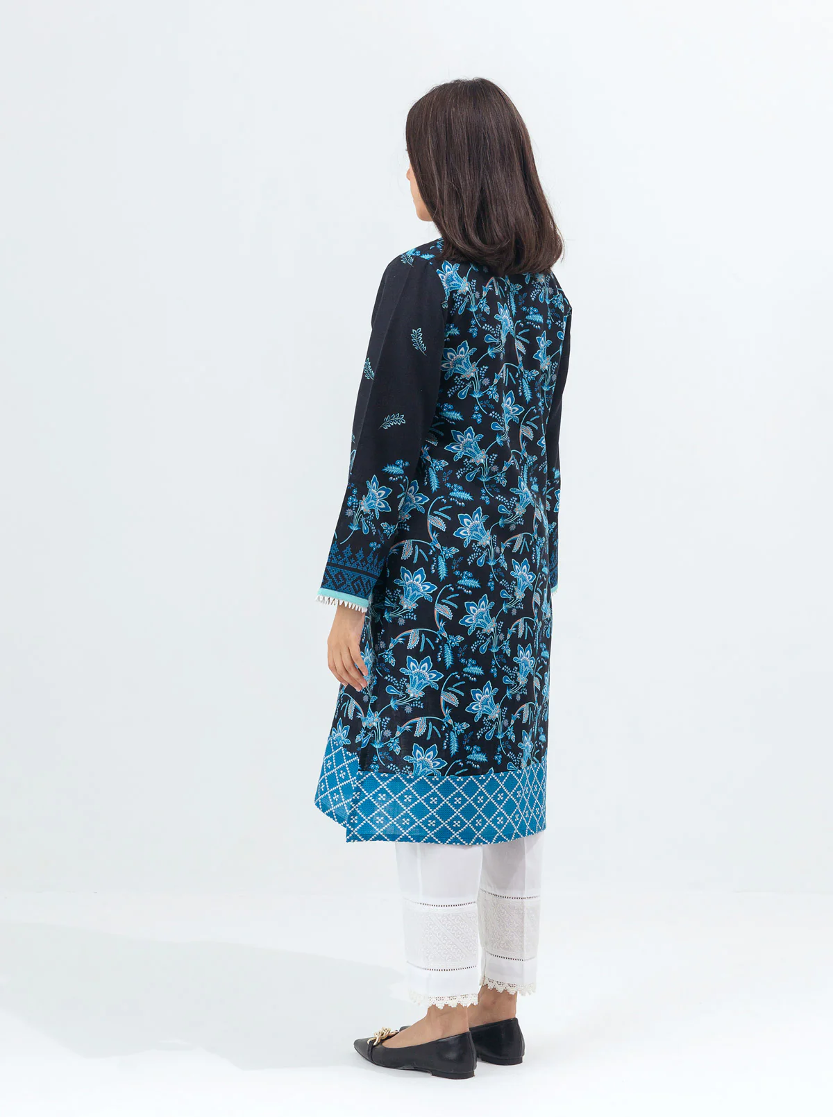 PRINTED KHADDAR SHIRT (PRET) - Image 4