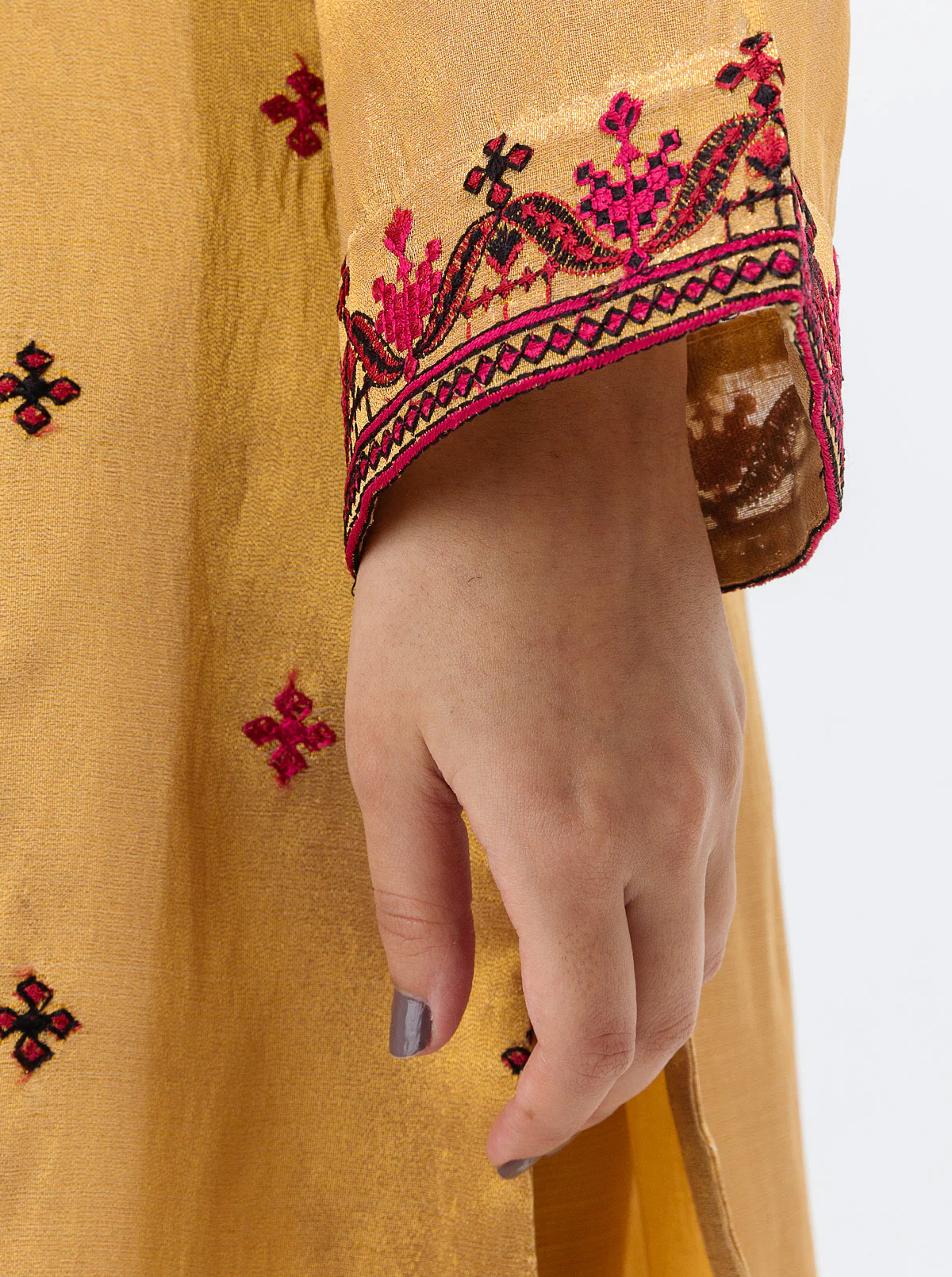 EMBROIDERED TISSUE SHIRT (LUXURY PRET) - Image 4