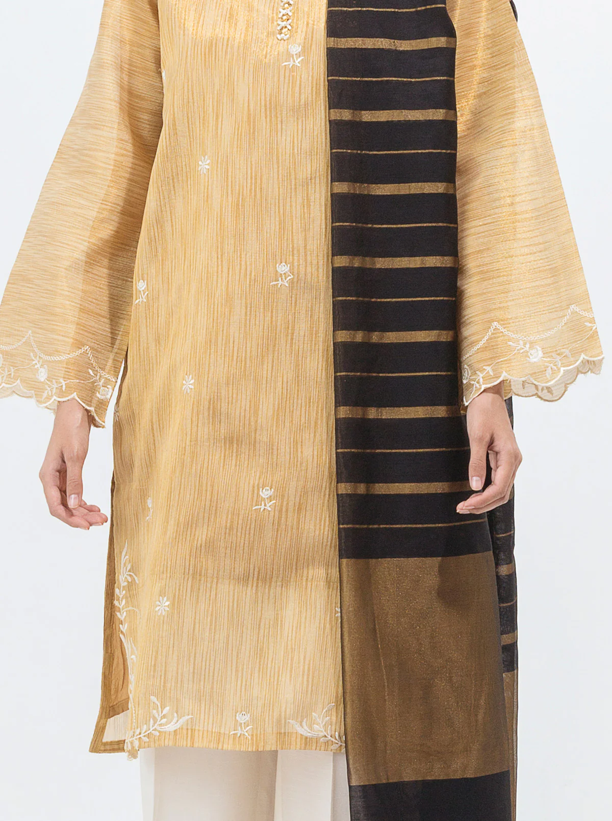 EMBROIDERED SHIRT WITH DUPATTA - Image 2