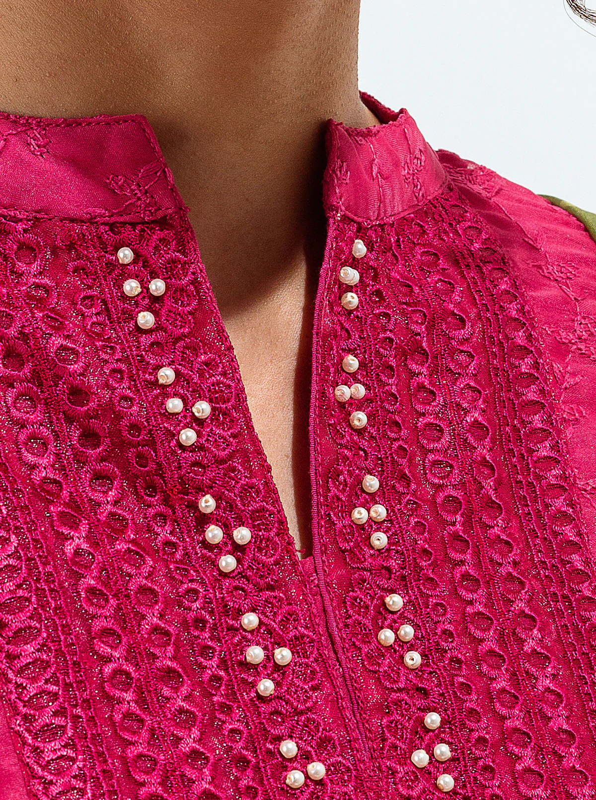 EMBROIDERED SHIRT WITH DUPATTA - Image 3