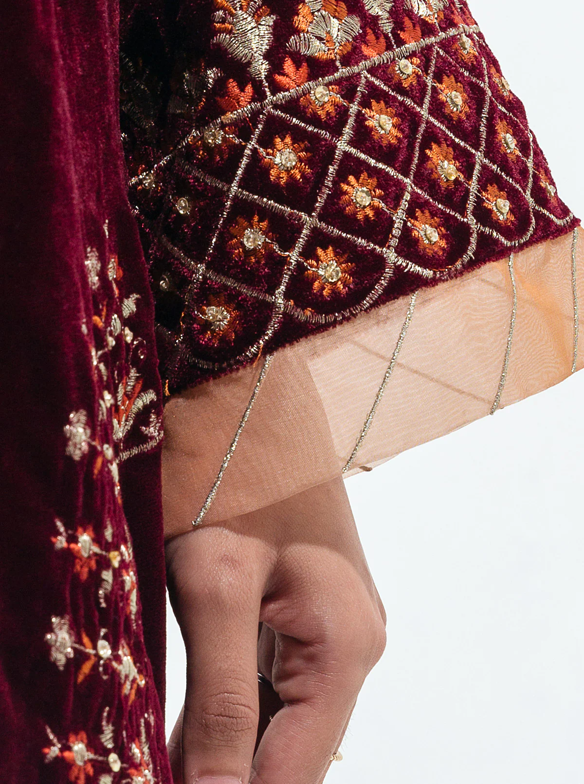 EMBROIDERED VELVET SHIRT (LUXURY PRET) - Image 4