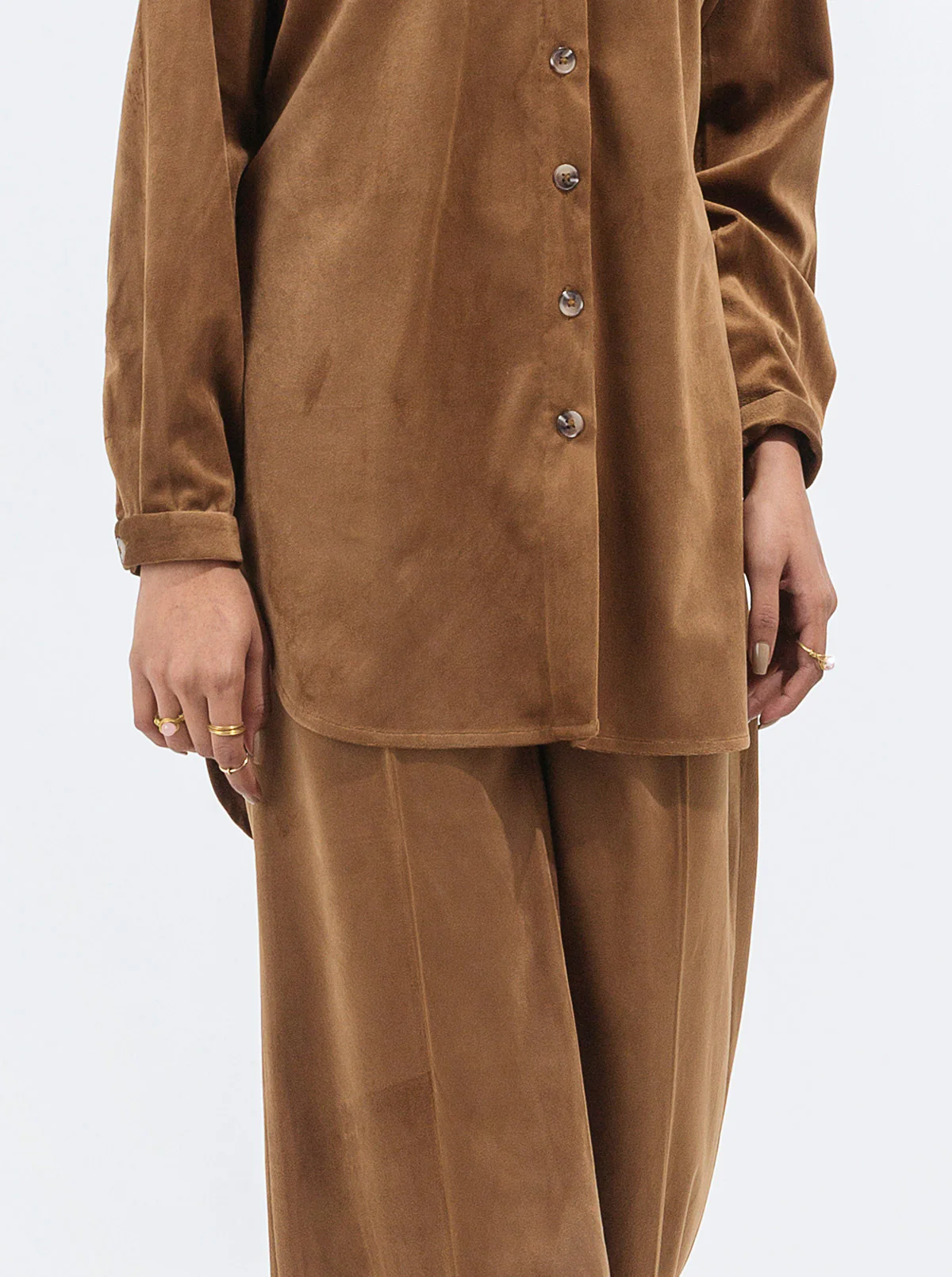 SUEDE SHIRT WITH PANT - Image 2