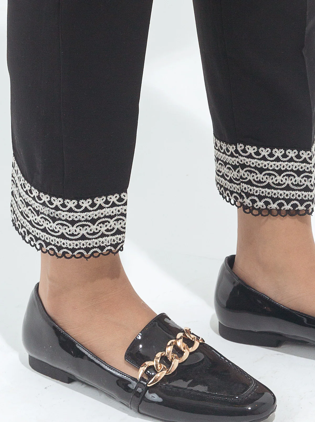 EMBROIDERED STRAIGHT PANTS - Image 2
