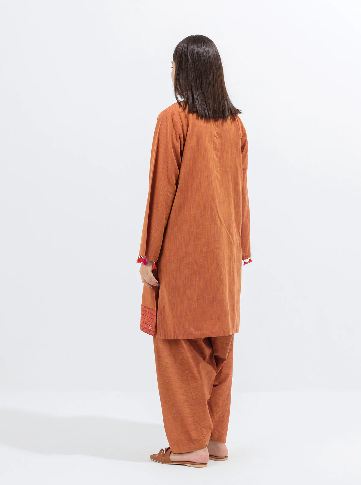 EMBROIDERED SHIRT WITH SHALWAR - Image 4