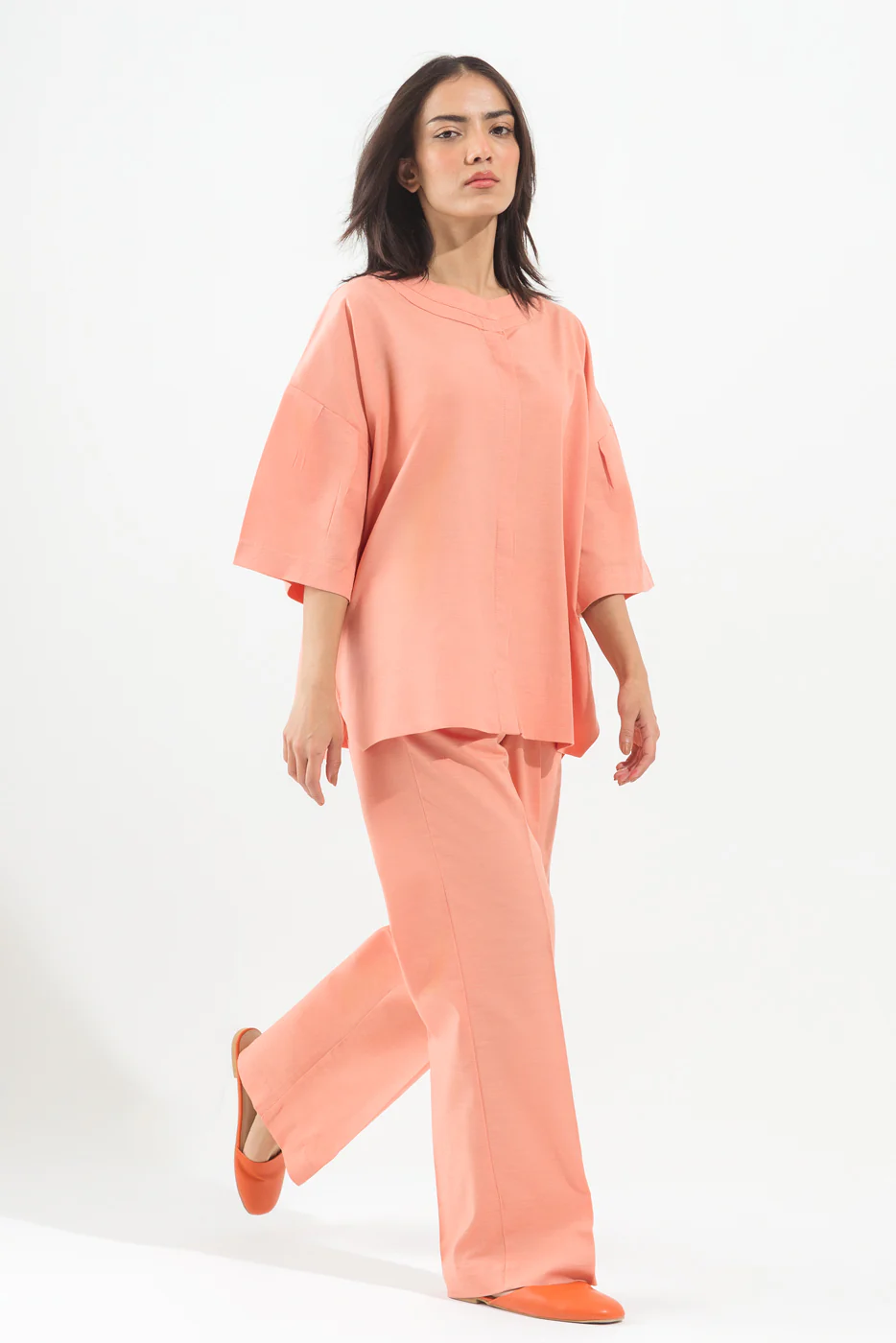 FUCHSIA PINK CREPE CO-ORD SET - Image 3