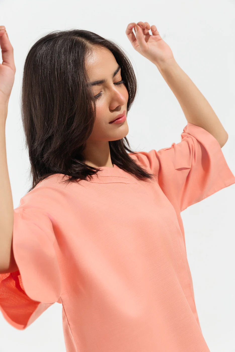 FUCHSIA PINK CREPE CO-ORD SET - Image 4
