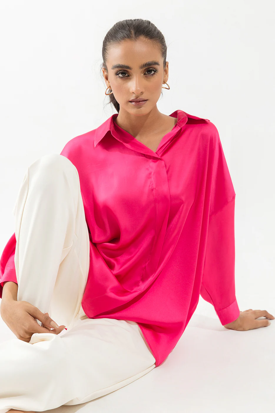 PINK SILK TOP - Image 4