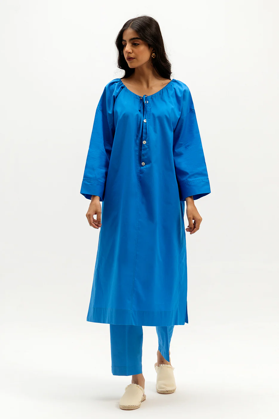 SOLID CAMBRIC SHIRT (PRET) - Image 2