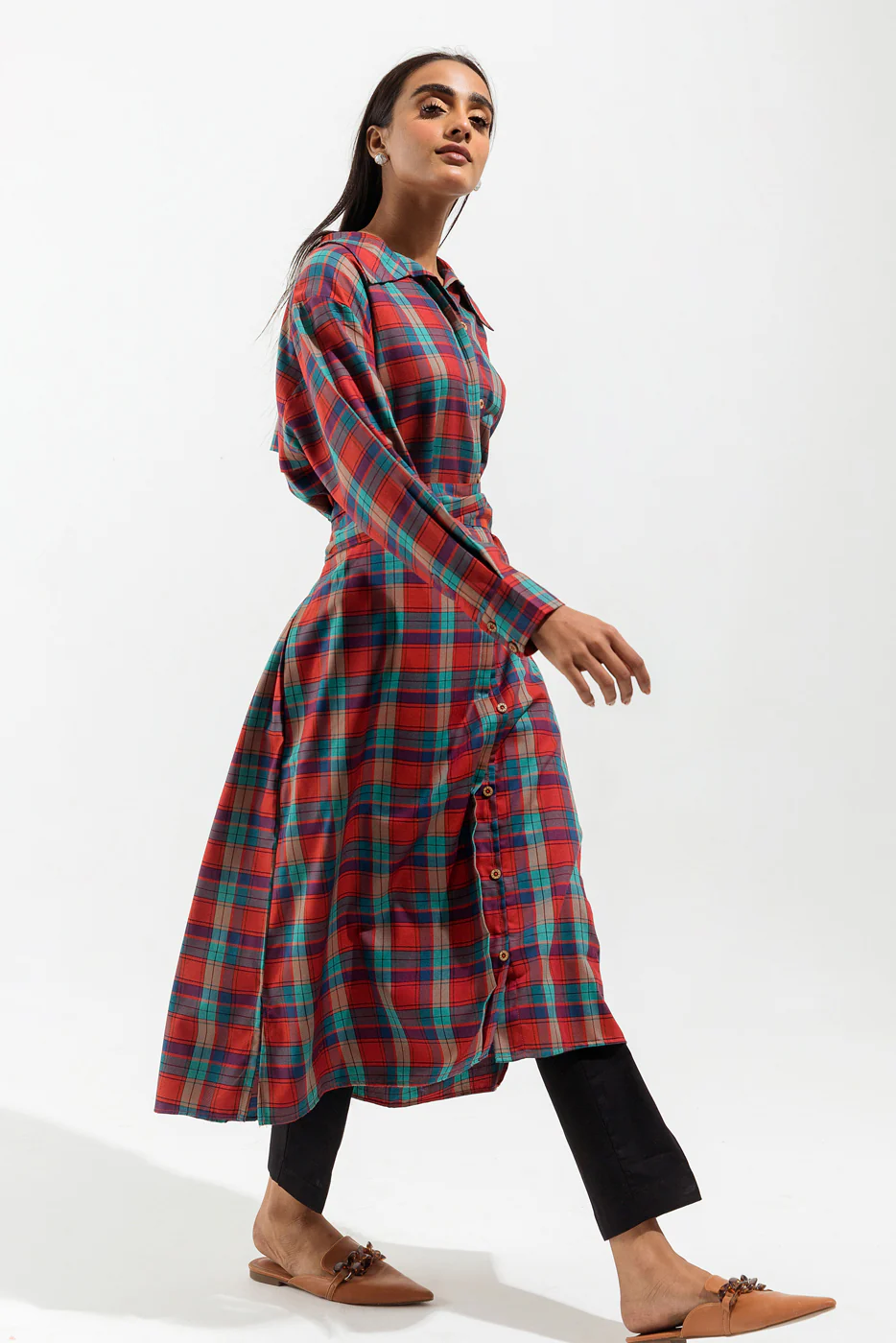 BASIC FLANNEL DRESS (PRET) - Image 4