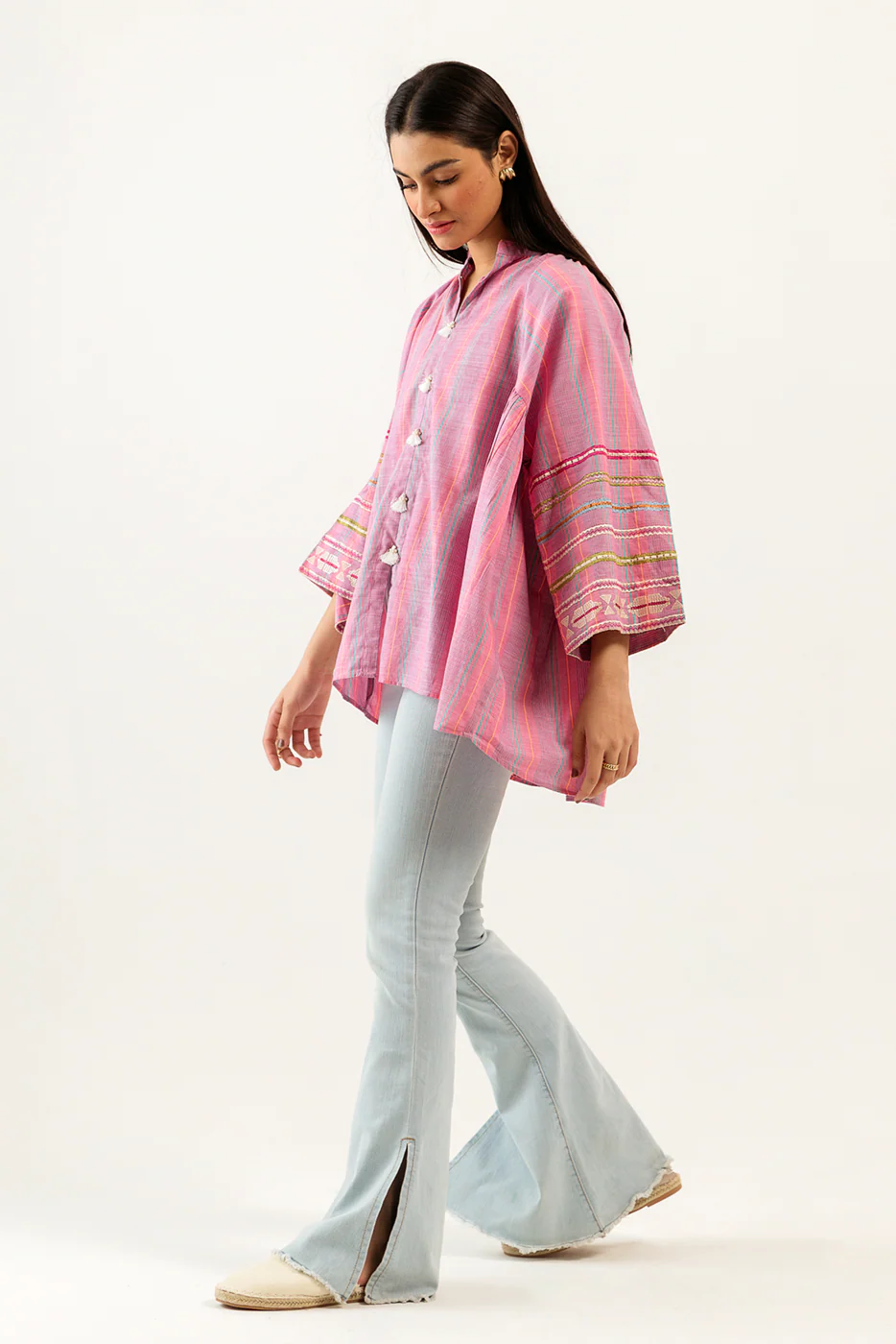BASIC YARN DYED SHIRT (PRET) - Image 2