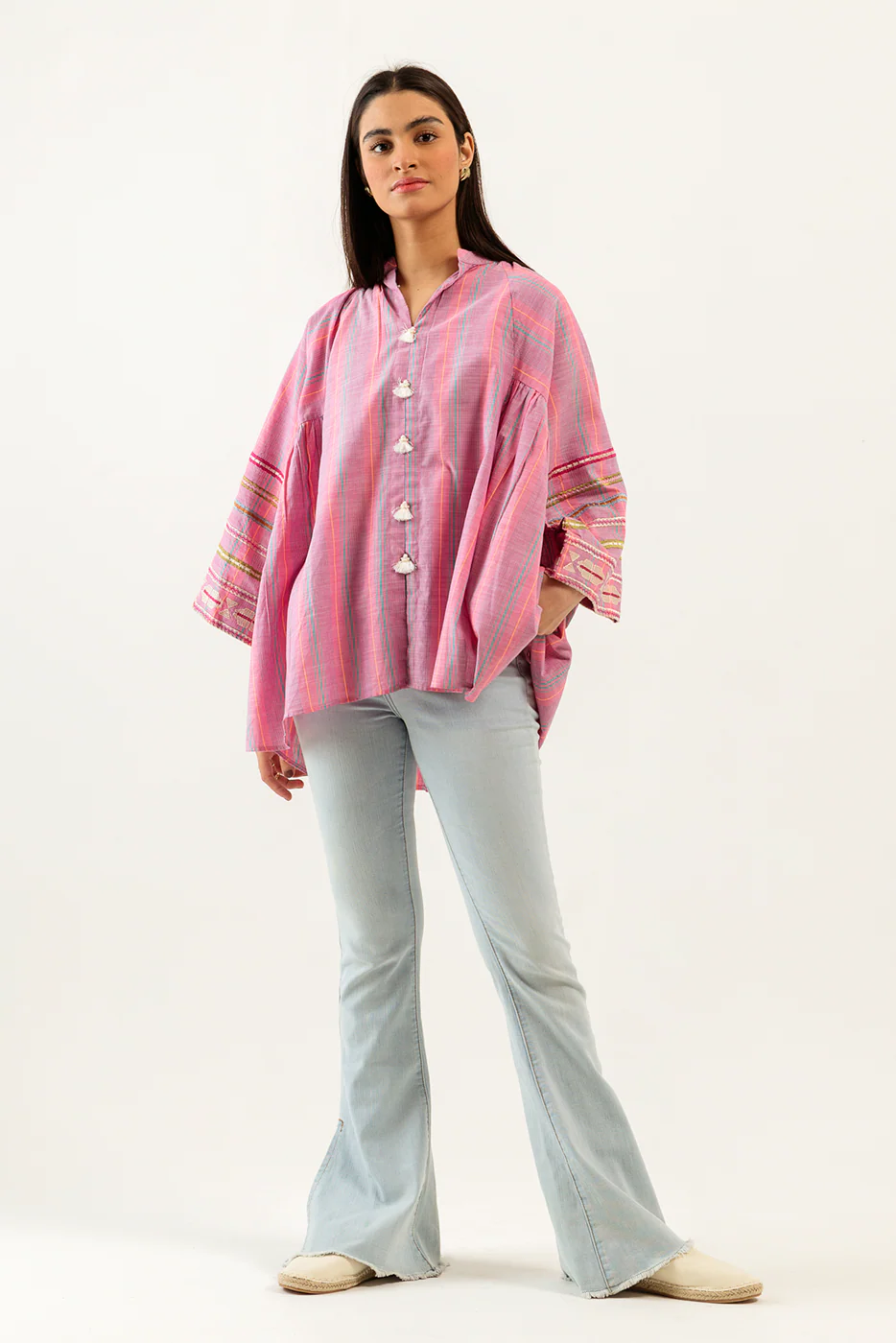 BASIC YARN DYED SHIRT (PRET) - Image 3