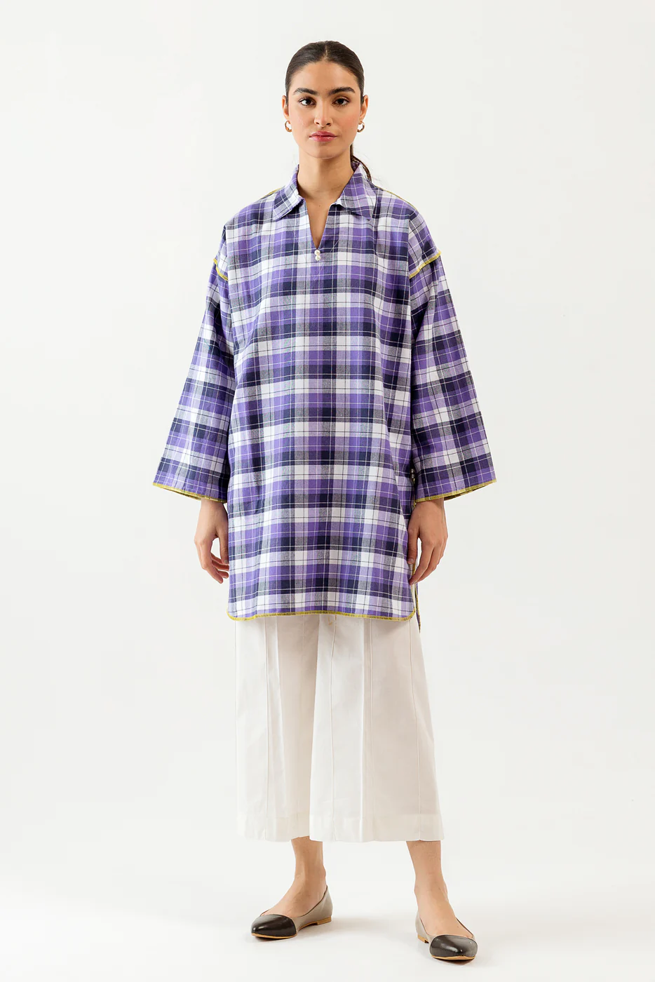 BASIC YARN DYED SHIRT (PRET) - Image 2