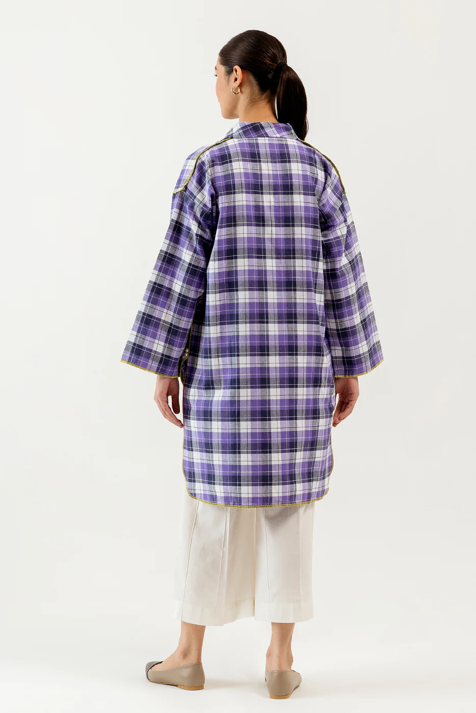 BASIC YARN DYED SHIRT (PRET) - Image 4