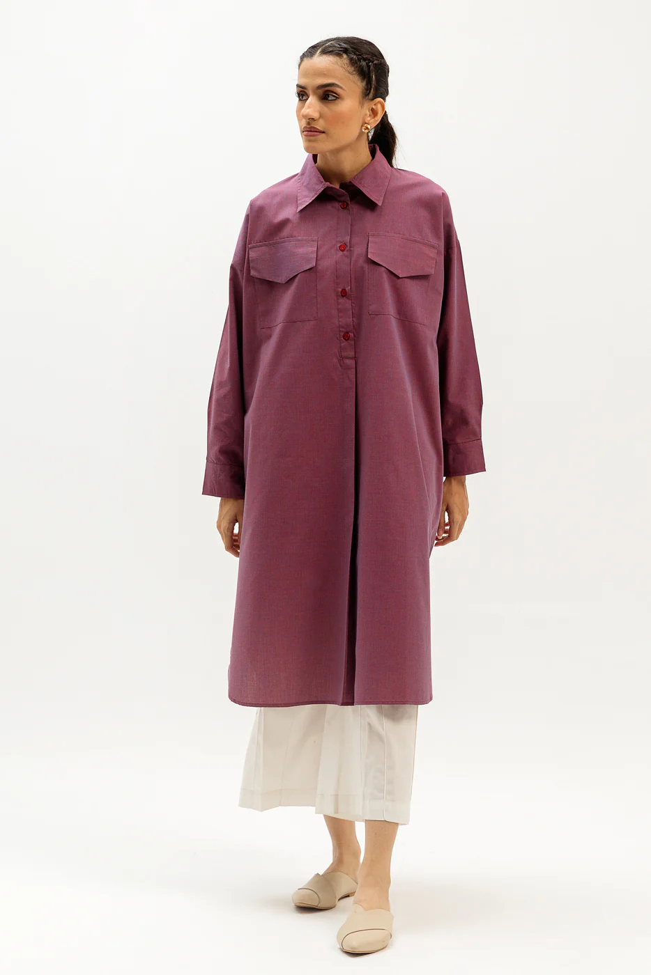 BASIC CHAMBRAY SHIRT (PRET) - Image 3