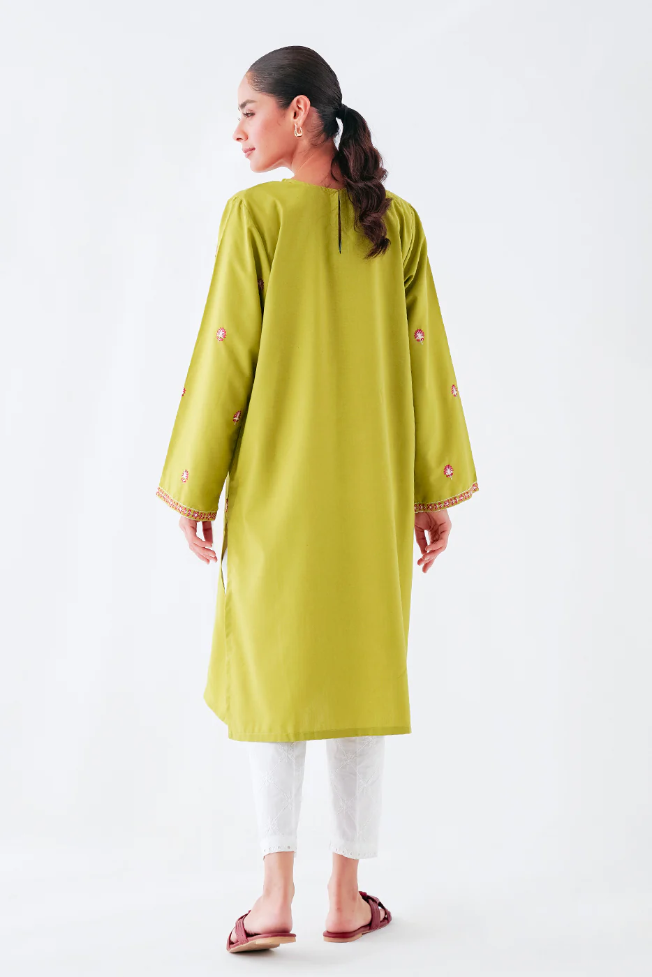 EMBROIDERED  SHIRT (PRET) - Image 2