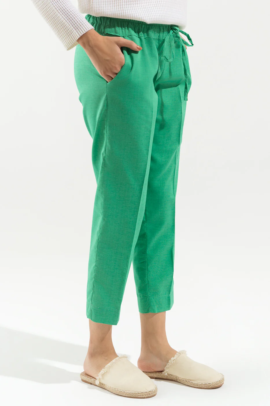 BASIC STRAIGHT PANTS - Image 2