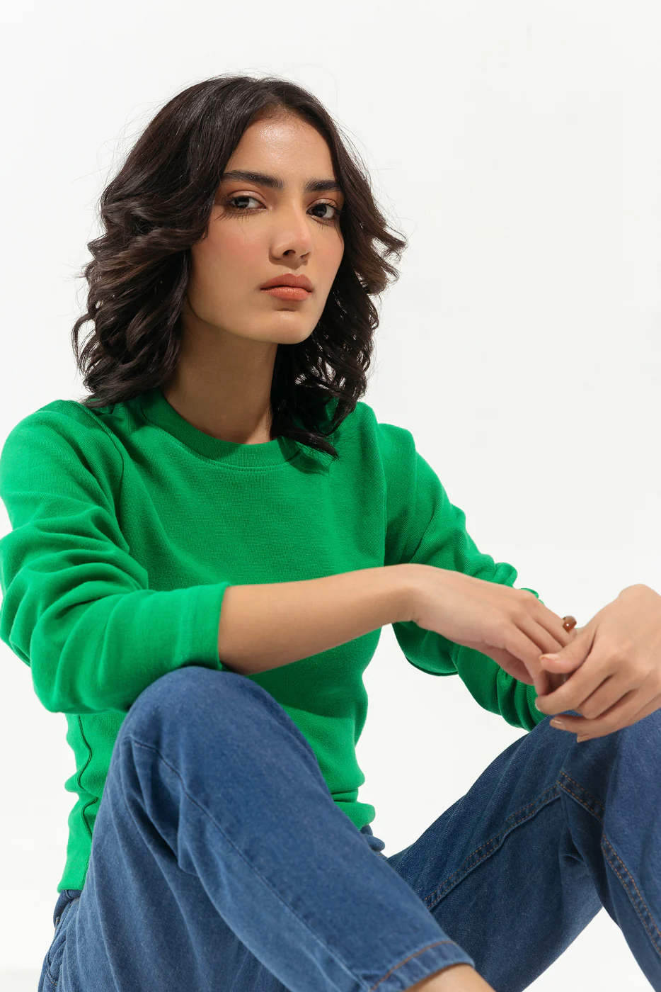GREEN SLIM FIT TOP - Image 2