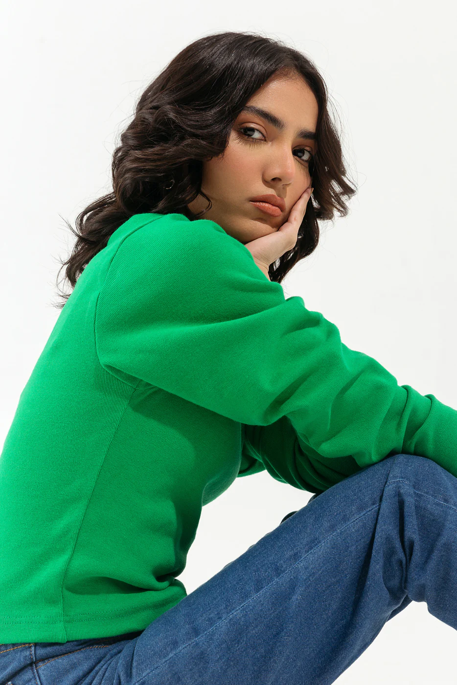 GREEN SLIM FIT TOP - Image 3