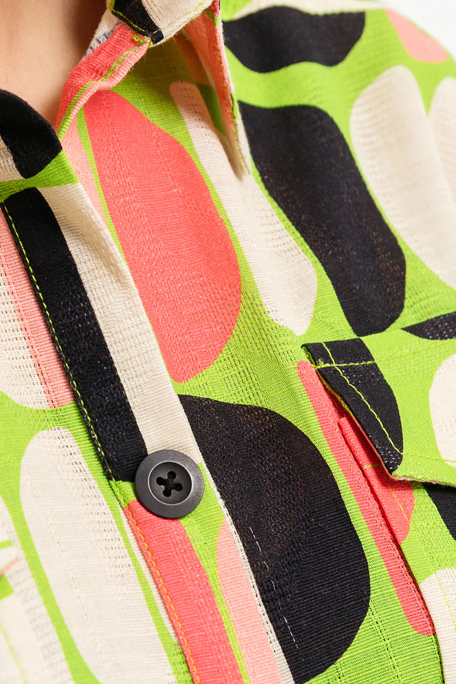 PRINTED JACQUARD  SHIRT (PRET) - Image 3