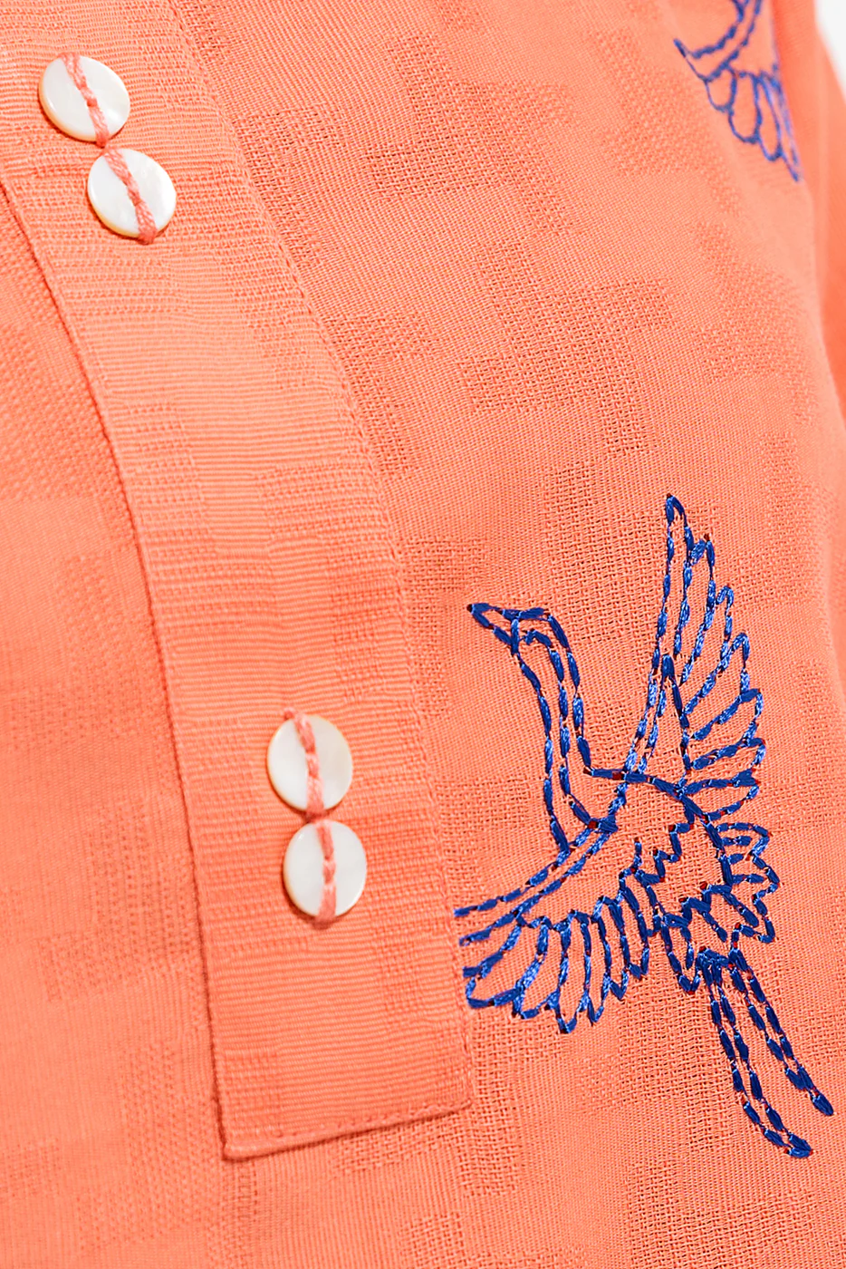 EMBROIDERED JACQUARD SHIRT (PRET) - Image 3