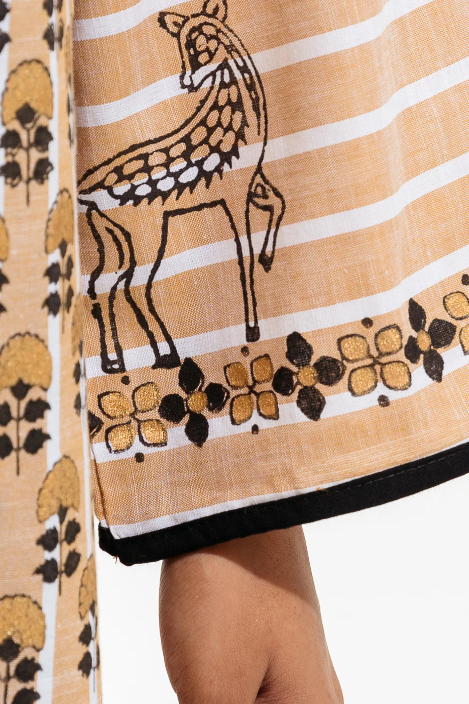 EMBROIDERED YARN DYED SHIRT (PRET) - Image 4
