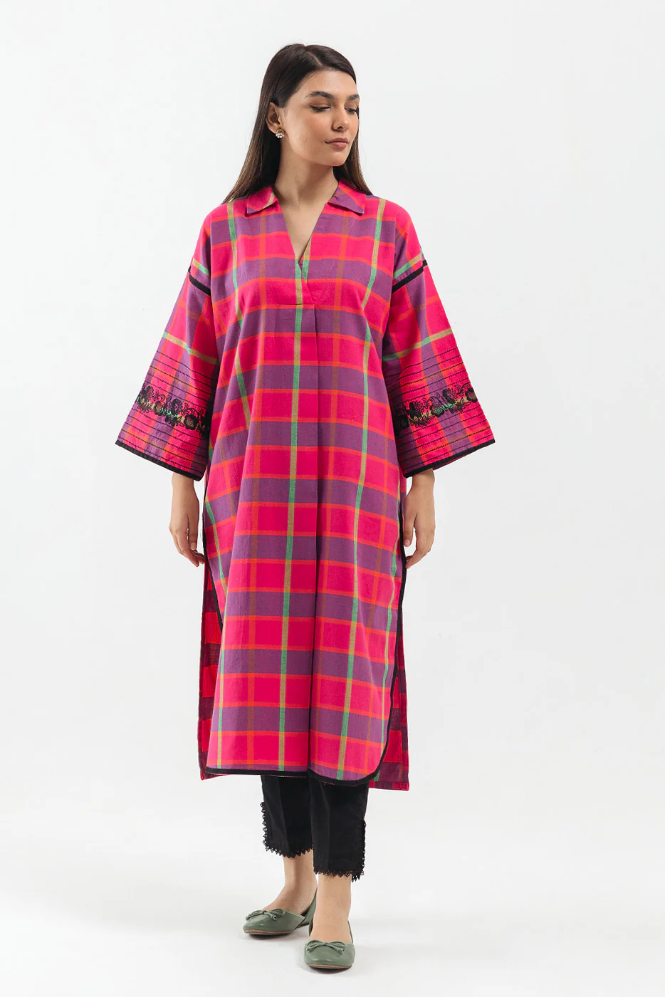 BASIC FLANNEL SHIRT (PRET) - Image 2