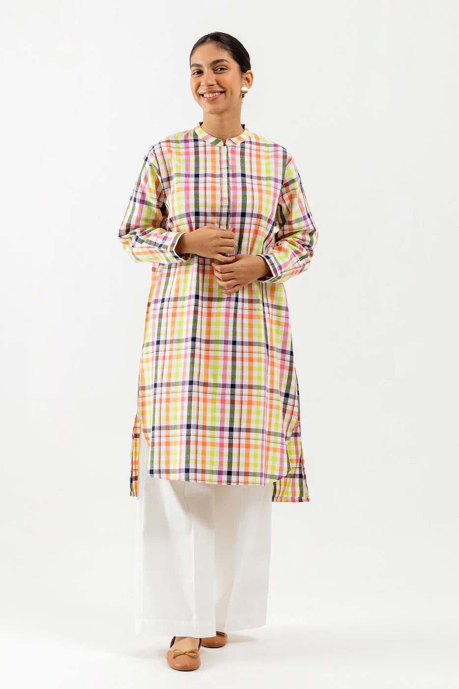 BASIC FLANNEL SHIRT (PRET) - Image 2