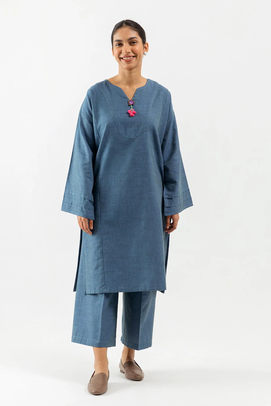 BASIC KHADDAR SHIRT (PRET) - Image 2