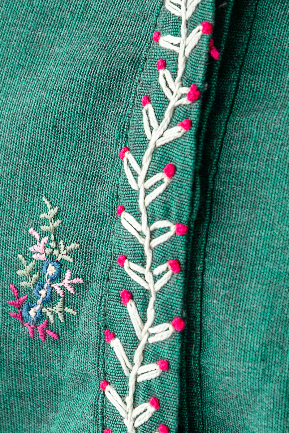 EMBROIDERED YARN DYED SHIRT (PRET) - Image 4
