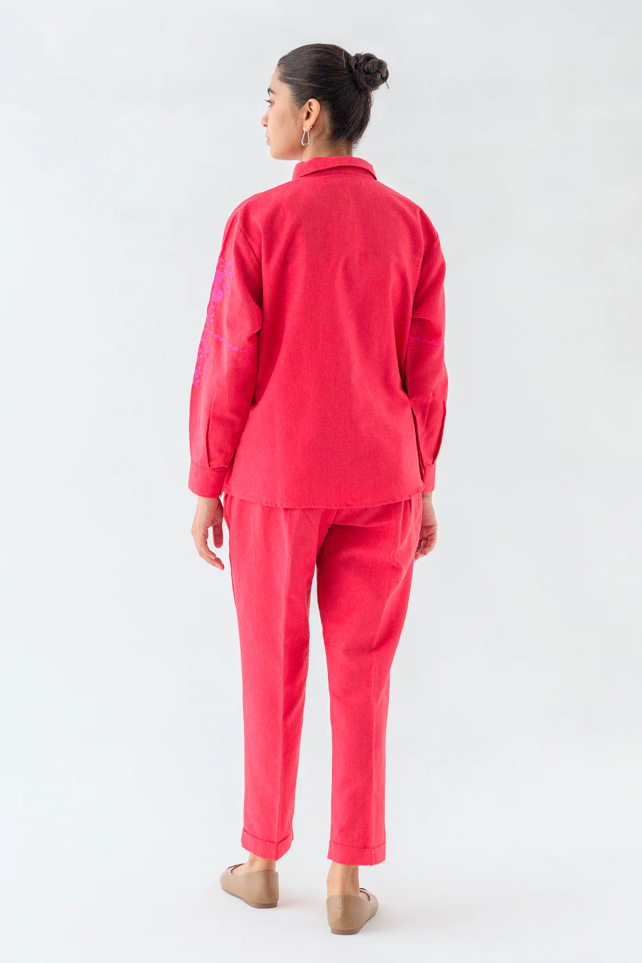 2 PIECE YARN DYED SUIT (PRET) - Image 3