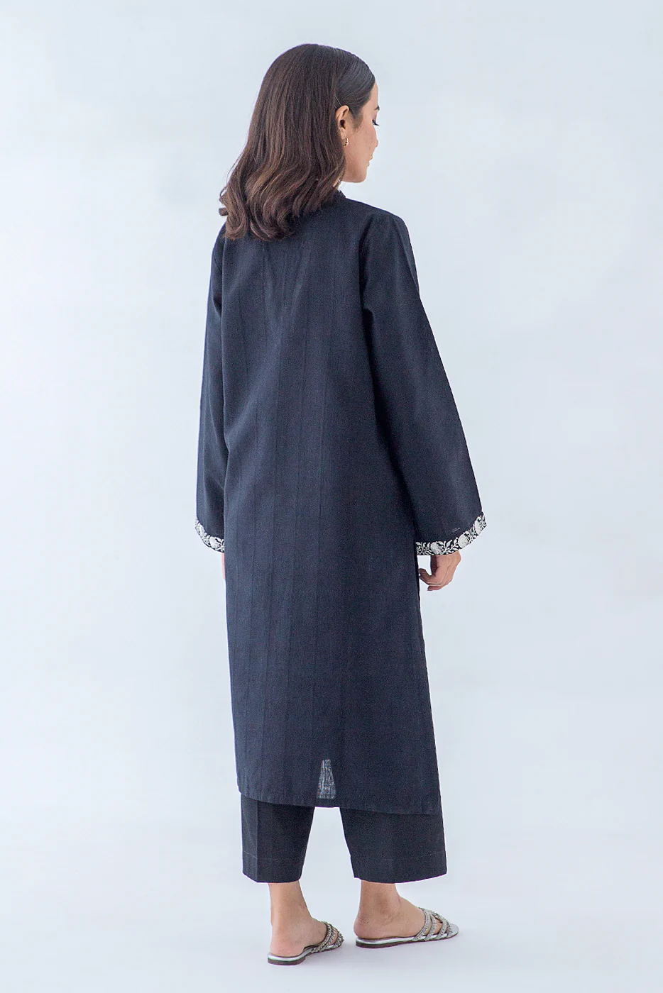 EMBROIDERED DORIA JACQUARD SHIRT (PRET) - Image 2