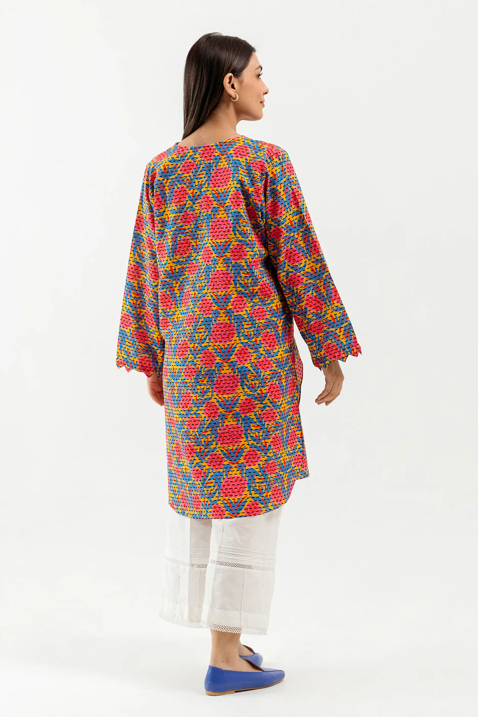 PRINTED KHADDAR  SHIRT (PRET) - Image 2