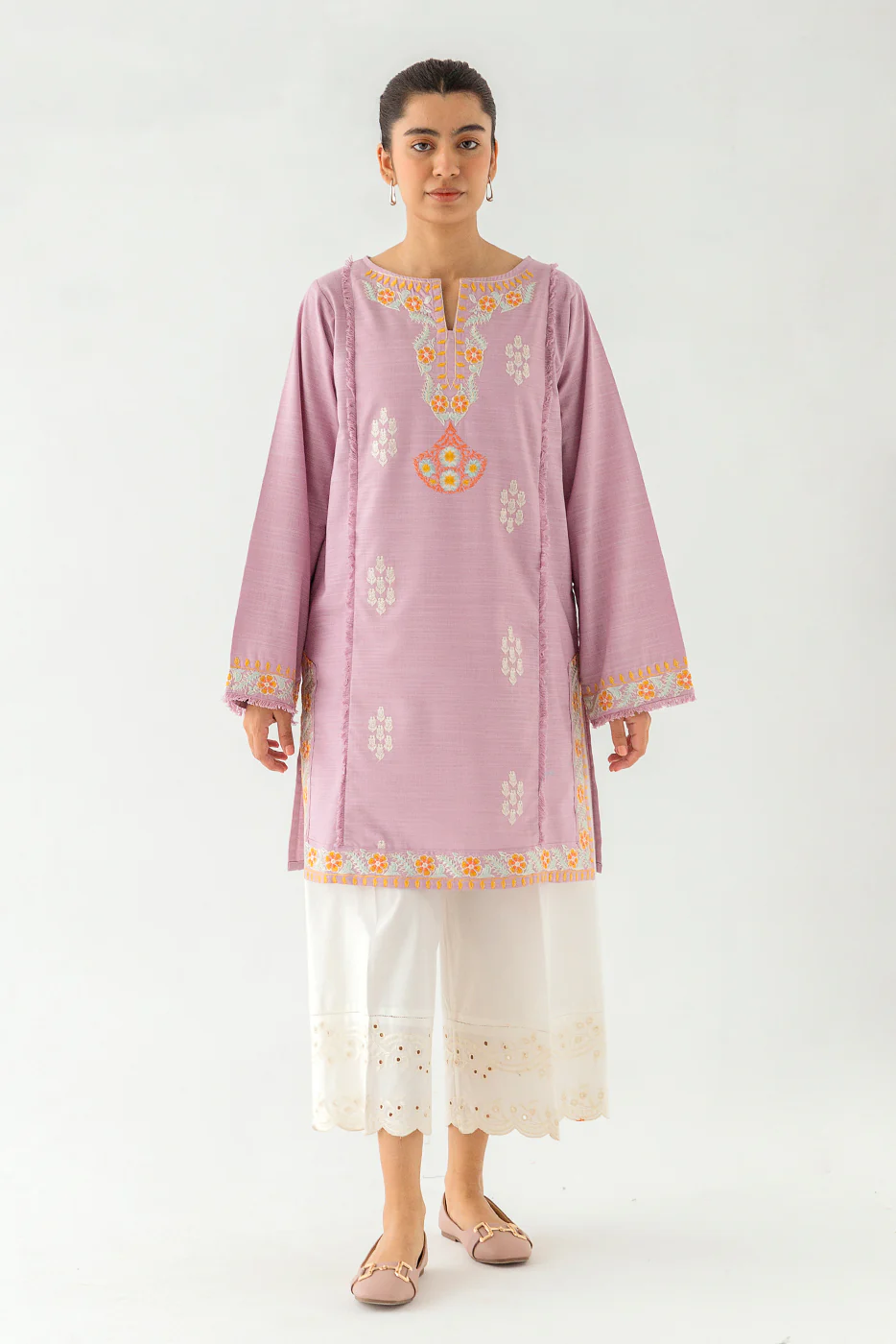 EMBROIDERED  SHIRT (PRET) - Image 2
