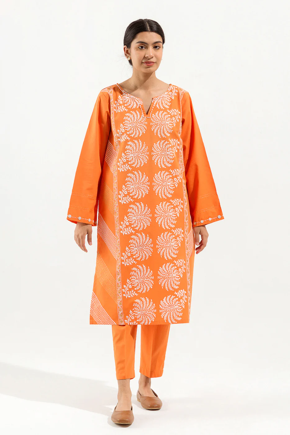 PRINTED KHADDAR SHIRT (PRET) - Image 2