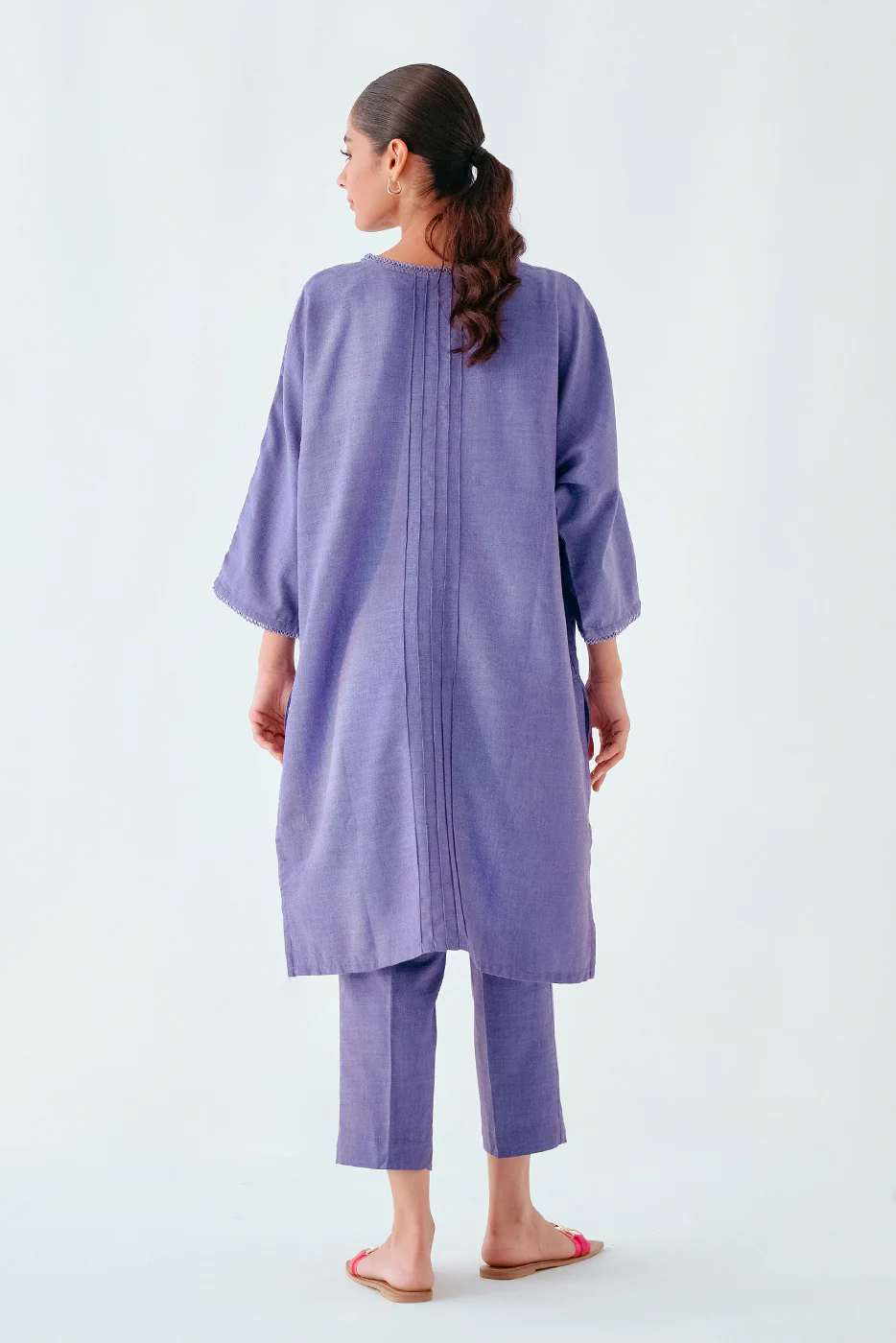 2 PIECE EMBROIDERED KHADDAR SUIT (PRET) - Image 2
