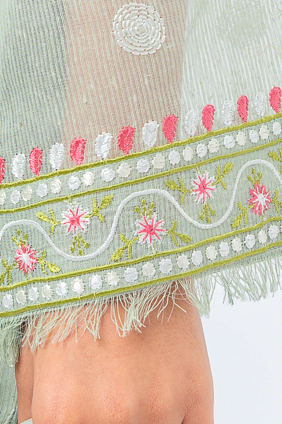 2 PIECE EMBROIDERED KARANDI SUIT (LUXURY PRET) - Image 6