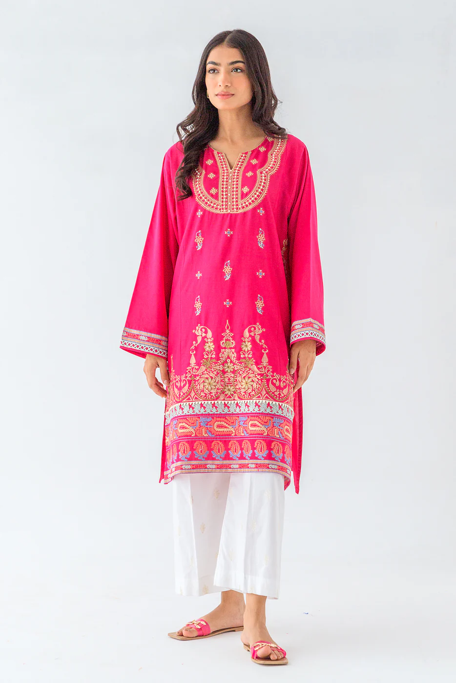 EMBROIDERED COTTON SHIRT (LUXURY PRET) - Image 2