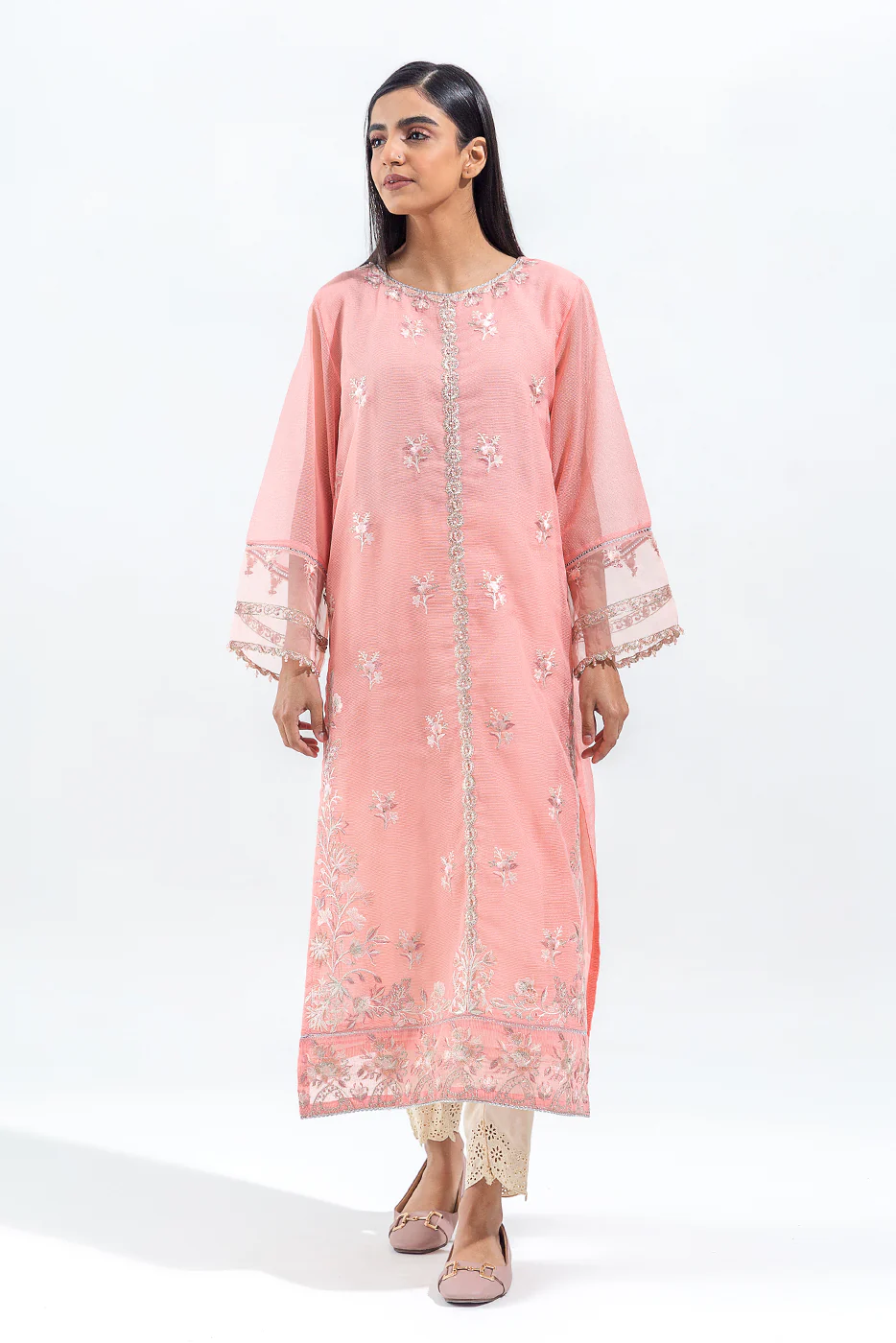 EMBROIDERED KARANDI SHIRT (LUXURY PRET) - Image 2