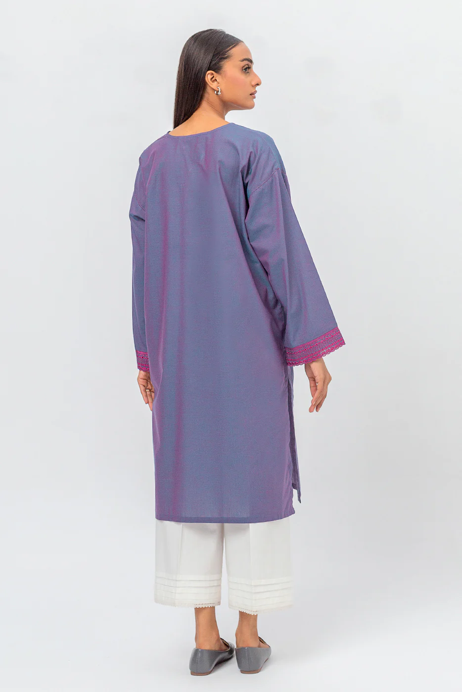 EMBROIDERED CHAMBRAY SHIRT (PRET) - Image 5