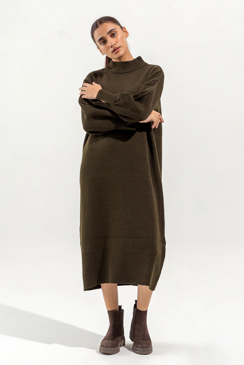 KNITTED LONG DRESS - Image 3
