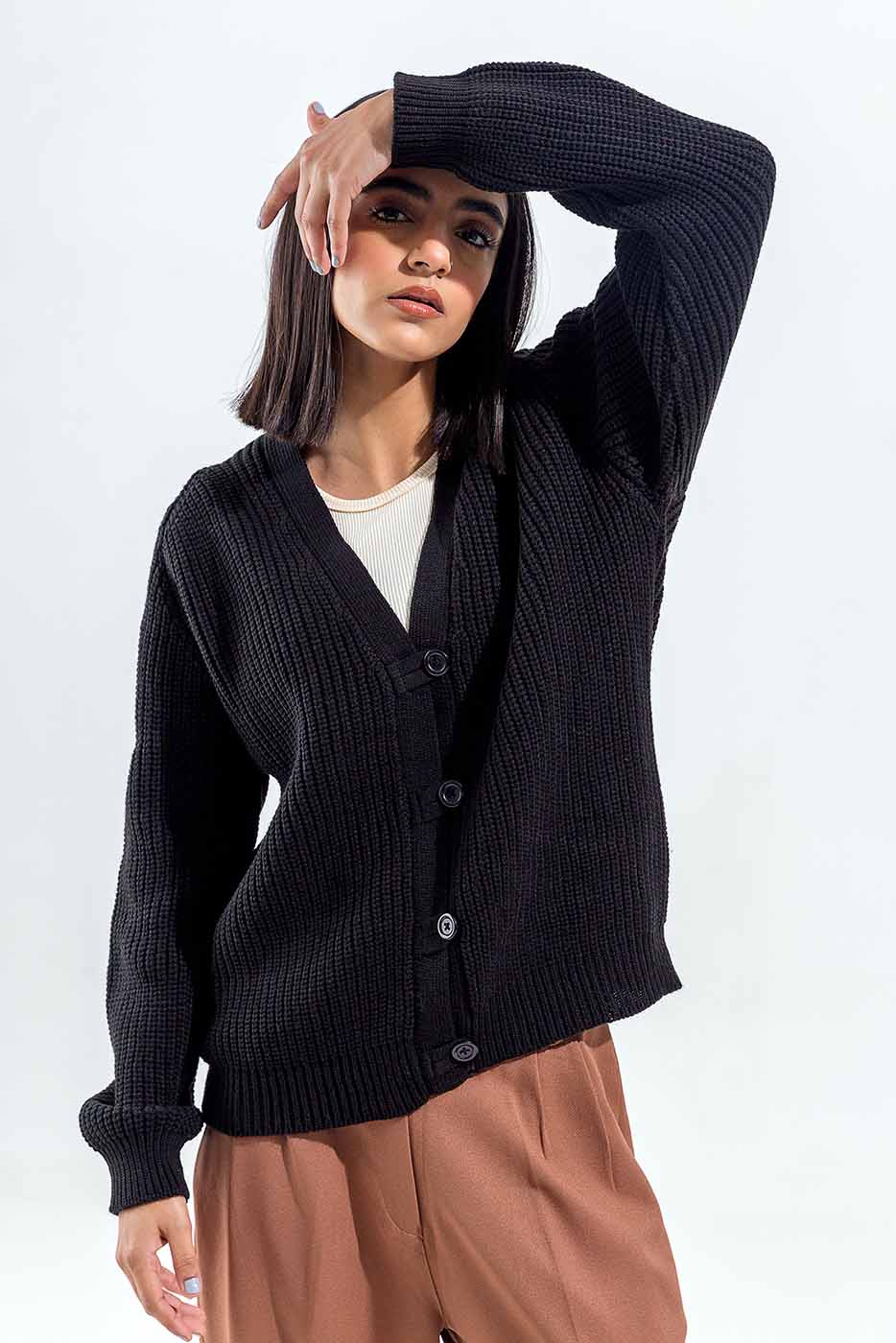 KNITTED CARDIGAN - Image 3