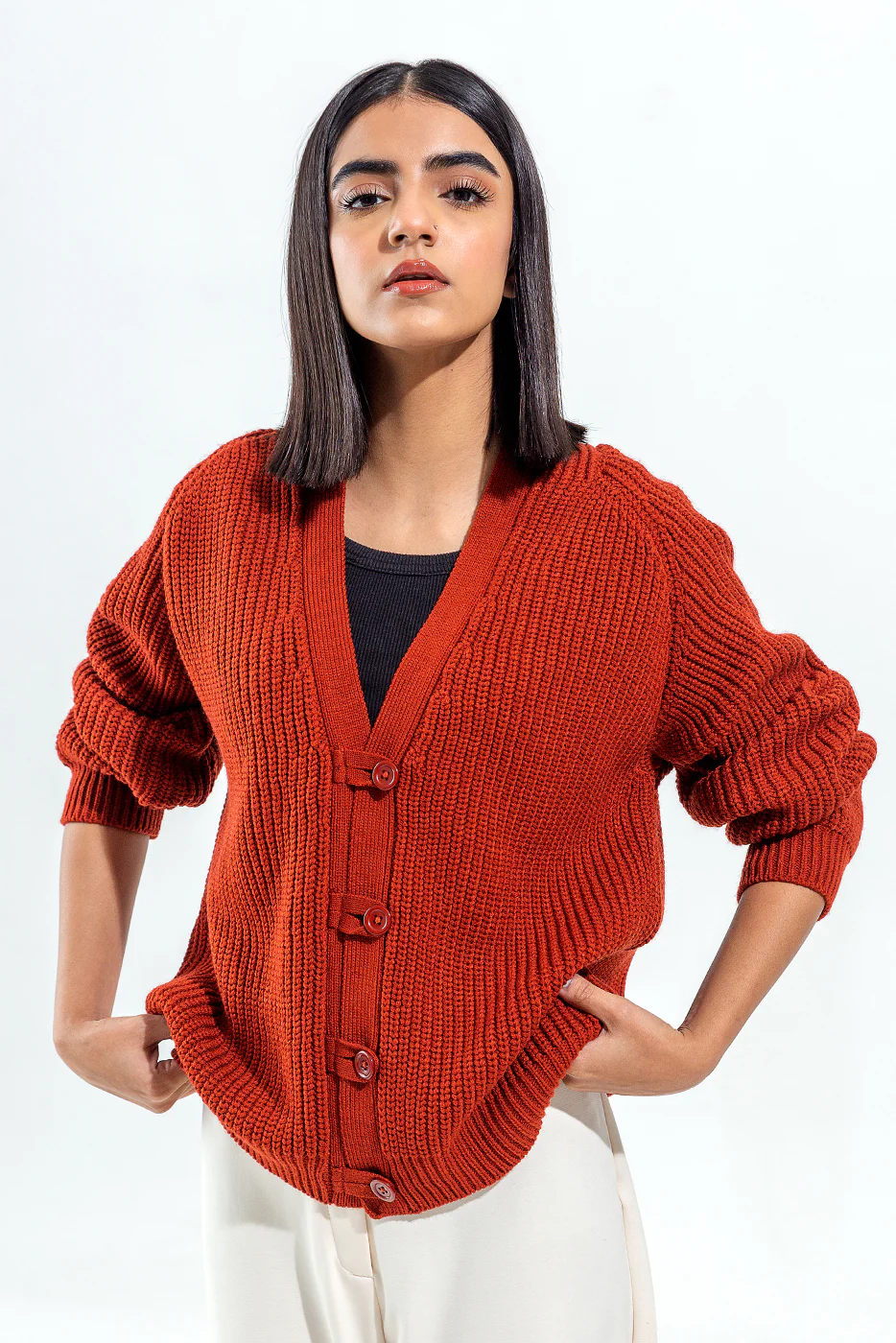 KNITTED CARDIGAN - Image 4
