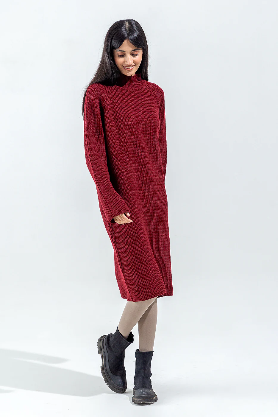 SWEATER KNIT DRESS - Image 3