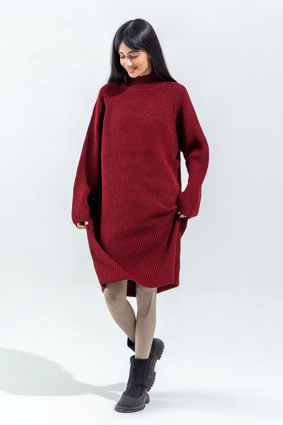 SWEATER KNIT DRESS - Image 4