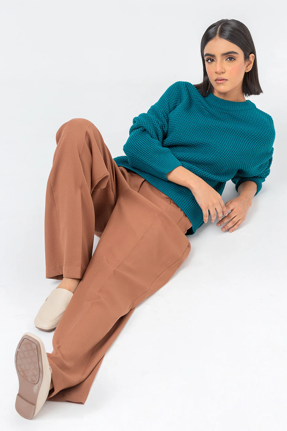 TEAL PULLOVER SWEATER - Image 2